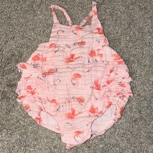 Angel Dear flamingo romper